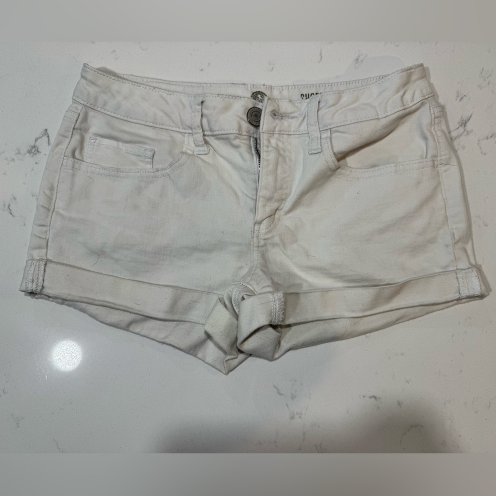 SO Women's Cream Jean Shorts